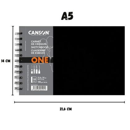 Imagem de Caderno Sketchbook Canson Art Book One A5 160Fls Espiral
