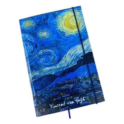 Imagem de Caderno Sketchbook Grande - Capa Noite Estrelada - Van Gogh - 21x14cm