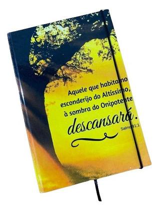 Imagem de Caderno Sketchbook Grande - Capa Religião Salmo 91- 21x14cm