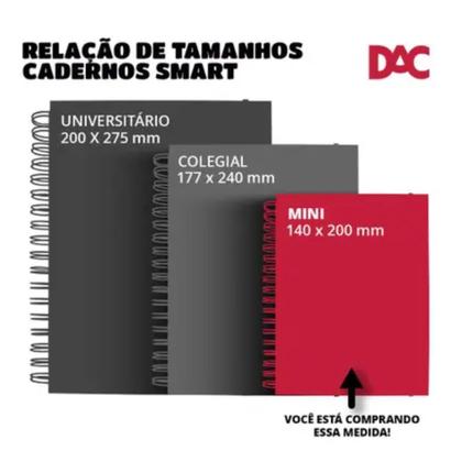 Imagem de Caderno Smart Mini Espiral Divertidamente 2 Com10 Divisórias Decoradas 80 Folhas Reposicionáveis