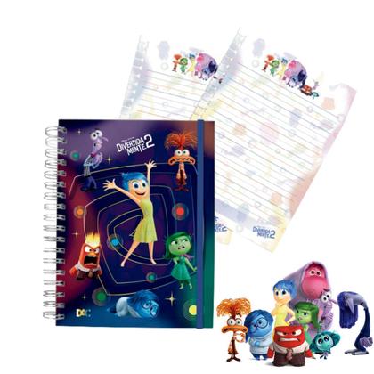 Imagem de Caderno Smart Mini Espiral Divertidamente 2 Com10 Divisórias Decoradas 80 Folhas Reposicionáveis