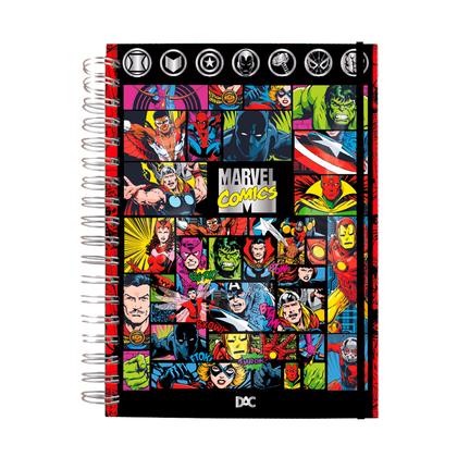 Imagem de Caderno Smart Universitário Espiral Dupla Marvel Comics 80 folhas Tira Põe DAC