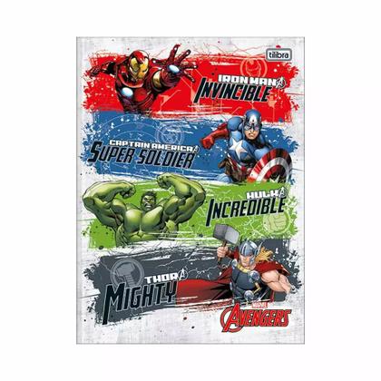 Imagem de Caderno Tilibra Brochura Capa Dura 1/4 Avengers 80 Folhas Capas Diversas - Item Sortido