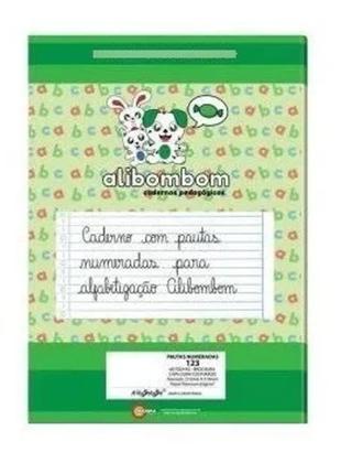 Imagem de Cadernos Alibombom Pauta Numerada 123 OU 123X Capa Dura