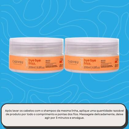 Imagem de Cadiveu Bye Bye Frizz Mask Kit 2 Máscara Capilar 200ml