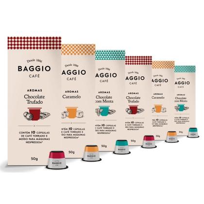 Imagem de Café Baggio Para Nespresso, 6 Caixas, 60 Cápsulas