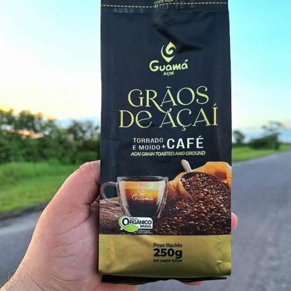 Imagem de Café De Açaí 100% Grãos De Açaí Torrado E Moído + Café Tradicional