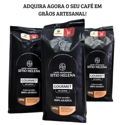 Imagem de Café Em Grãos Artesanal 100 Arábica - Sitio Helena 500g