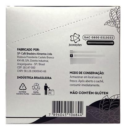 Imagem de Café em Sachê Drip Coffee 3 Corações Dark Roast 11g - 10 un