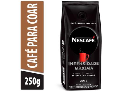 Café Gourmet Torrado e Moído Nescafé Intensidade Máxima 250g Imagem de Café Gourmet Torrado e Moído Nescafé Intensidade Máxima 250g