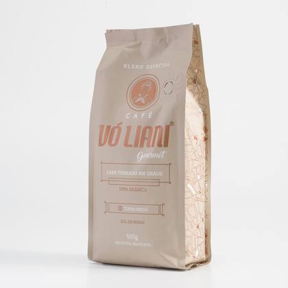 Imagem de Café Gourmet Torrado em Grãos Arábica Vó Liani 500 gramas Torra Média