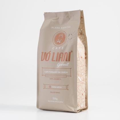 Imagem de Café Gourmet Torrado em Grãos Arábica Vó Liani 500 gramas Torra Média