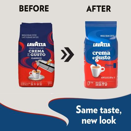 Imagem de Café integral Lavazza Crema e Gusto 1 kg de torrefação média
