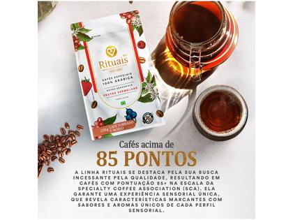 Café Moído Especial 3 Corações Rituais 85+ Frutas Vermelhas 100% Arábica Pacote 250g Imagem de Café Moído Especial 3 Corações Rituais 85+ Frutas Vermelhas 100% Arábica Pacote 250g