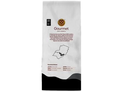 Imagem de Café Moído Gourmet 3 Corações 100% Arábica Dark Roast 250g