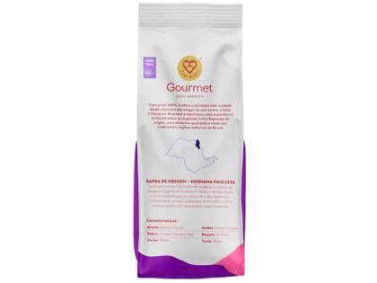 Café Moído Gourmet 3 Corações 100% Arábica Mogiana Paulista Pacote 250g Imagem de Café Moído Gourmet 3 Corações 100% Arábica Mogiana Paulista Pacote 250g