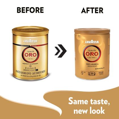 Imagem de Café moído Lavazza Qualità Oro Medium Roast, 1 kg, pacote 4