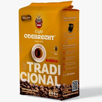 Imagem de Café Odebrecht Torrado e Moido Tradicional Alto vácuo 500g