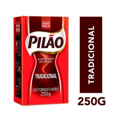 Imagem de Café Pilão Torrado e Moído Tradicional 5 Pacotes de 250g