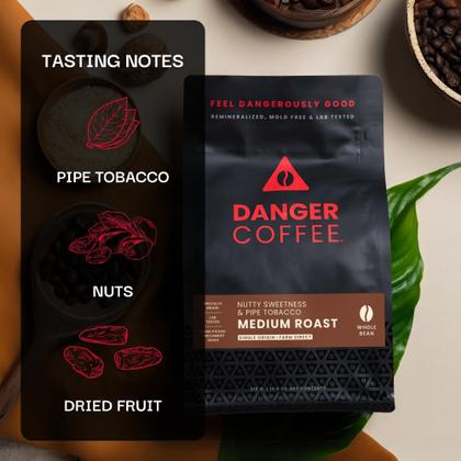 Café Remineralizado Coffee Danger - 320ml - Livre de Mofo e Testado em Laboratório Imagem de Café Remineralizado Coffee Danger - 320ml - Livre de Mofo e Testado em Laboratório