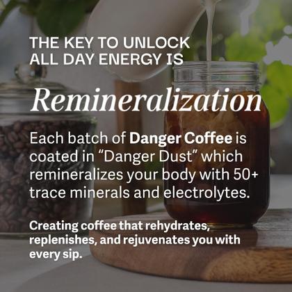 Café Remineralizado Coffee Danger - 320ml - Livre de Mofo e Testado em Laboratório Imagem de Café Remineralizado Coffee Danger - 320ml - Livre de Mofo e Testado em Laboratório