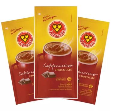 Imagem de Café Solúvel CAPPUCCINO TRÊS CORAÇÕES CHOCOLATE SACHÊ