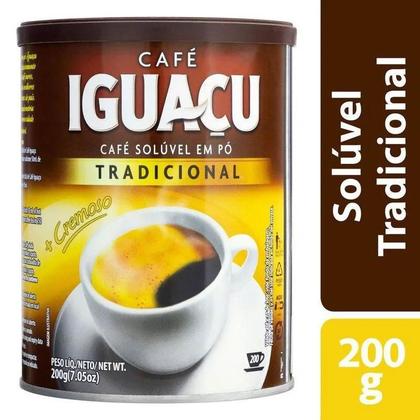 Imagem de Café Solúvel IGUAÇU Cremoso TRADICIONAL Em Pó 200g Lata