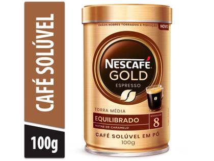 Imagem de Café Solúvel Nescafé Espresso Equilibrado Arábica - Lata 100g