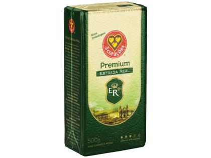 Imagem de Café Torrado e Moído 3 Corações Estrada Real Premium a Vácuo 500g