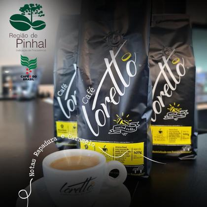 Imagem de Café Torrado e Moído Arábica Bourbon Amarelo Loretto 500g