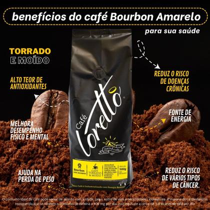 Imagem de Café Torrado e Moído Arábica Bourbon Amarelo Loretto 500g