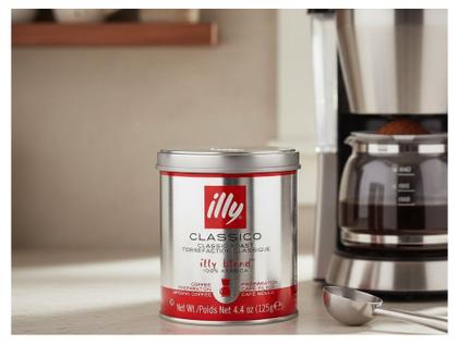 Imagem de Café Torrado e Moído Especial Illy Classico Filtro 100% Arábica Lata 125g