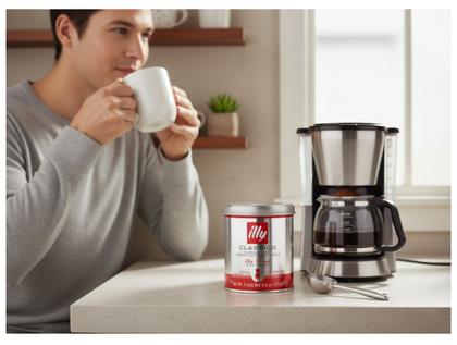 Imagem de Café Torrado e Moído Especial Illy Classico Filtro 100% Arábica Lata 125g