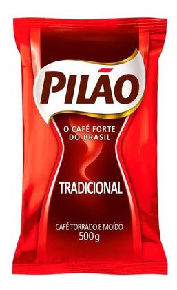 Imagem de Café Torrado E Moído Tradicional Almofada Pilão 500g Kit 3