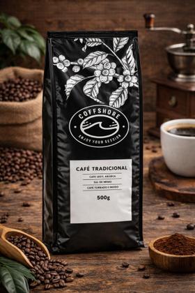 Imagem de Café Torrado e Moído Tradicional Coffshore 500g 100% Arábica