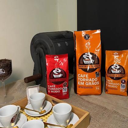 Imagem de Cafe torrado e moido tradicional em pó sabor de garça 500g
