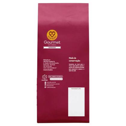 Café Torrado em Grão 3CORAÇÕES Espresso Gourmet 500g - 3 Corações Imagem de Café Torrado em Grão 3CORAÇÕES Espresso Gourmet 500g - 3 Corações
