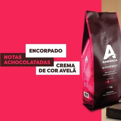Imagem de CAFÉ TORRADO EM GRÃO AMÉRICA GOURMET 500g