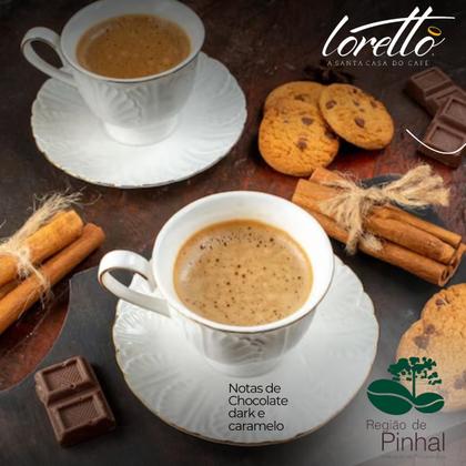 Café Torrado em Grãos Arábica Gourmet Loretto 500g - Loretto Cafés Especiais Imagem de Café Torrado em Grãos Arábica Gourmet Loretto 500g