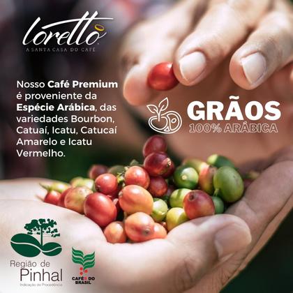 Café Torrado em Grãos Arábica Premium Loretto 500g Imagem de Café Torrado em Grãos Arábica Premium Loretto 500g