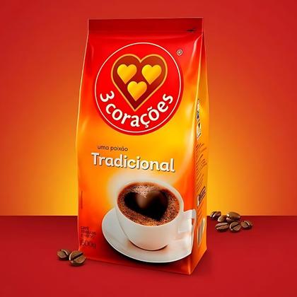 Imagem de Café Três Corações Tradicional Moído Kit 5 Pacotes 250g