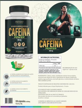 Imagem de Cafeina 120 Capsulas 200 mg - POWER