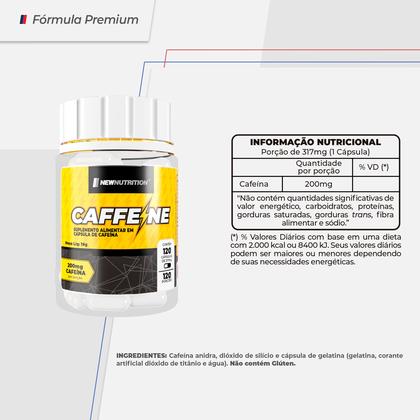 Imagem de Cafeína 200mg 120 Cápsulas NewNutrition