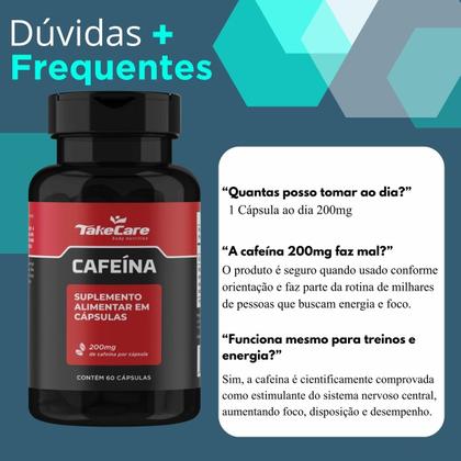 Imagem de Cafeína 200mg 60 cáps energia foco disposição pré treino
