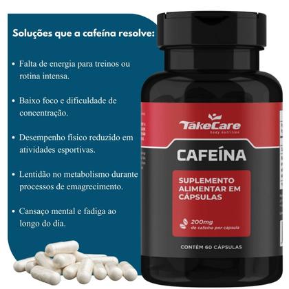 Imagem de Cafeína 200mg 60 cáps energia foco disposição pré treino