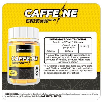 Imagem de Cafeína 200mg 60caps New Nutrition