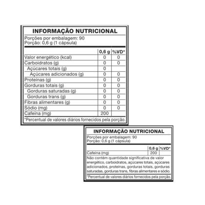 Imagem de Cafeína 200mg 90 Cápsulas Clinical Line Dynamo Labz