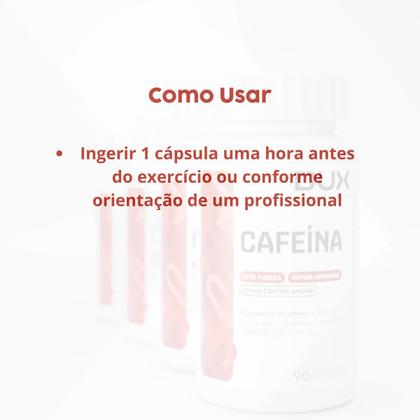 Imagem de Cafeína 200mg Dux (90 cápsulas)