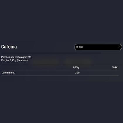 Imagem de Cafeína 200mg Rápida Absorção Dux 90 Capsulas