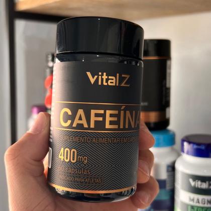 Imagem de Caféina 400mg vitalz 200mg a cada capsulas.